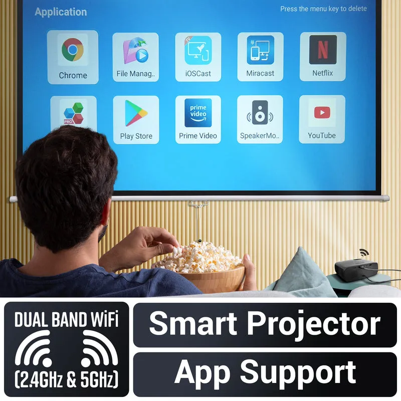 ZEBRONICS PROJECTOR 4K Support 10000 Lumens HDMI | USB | WiFi (PixaPlay 55) view 4